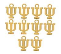 SOPOTUTU 10 Piezas de Dijes de Letras Griegas Aleación para Collares y Pulseras Accesorios de Joyería para DIY Colgantes Brillantes y Modernos