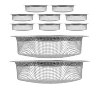 SOPOTUTU 10 Piezas Filtro de Malla Acero Inoxidable Insertos para Moxibustión de Pantalla Purificadora Reutilizable para Jarra y Cuenco de Uso Profesional y Doméstico