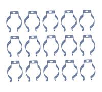 SOPOTUTU 100 piezas Clips U Soporte para Tubos LED y Fluorescentes Acero Manganeso Resistente Abrazaderas para Instalación Fácil de Lámparas Uso Interior y Exterior