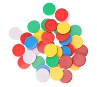 SOPOTUTU 100 Piezas Fichas Matemáticas Acrílicas Coloridas para Aprendizaje y Reconocimiento de Colores para Educativos y Desarrollo Cognitivo Infantil