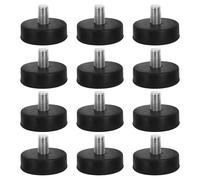 SOPOTUTU 12 Piezas Pads para Patas de Muebles Ajustables Almohadillas Antideslizantes y Amortiguadoras de Goma para Sillas Mesas y Equipos Soporte Resistente para Suelos Irregulares