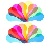 SOPOTUTU 16 Piezas Láminas Translúcidas de Colores para Educación Infantil Filtros para Mezcla de Colores Recursos Didácticos para Actividades Científicas y Experimentos Aula