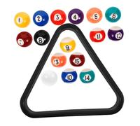 SOPOTUTU 17 Piezas Mini Bolas de Billar para Triángulo Portátil para Entrenamiento y Práctica de Billar Infantil Compacto y Versátil para Casa y Escuela