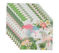 SOPOTUTU 18piezas Servilletas Para Fiesta Hawaiana Diseño De Flamenco Paquete Para Celebraciones De Verano y Cumpleaños Decoraciones Divertidas y Coloridas