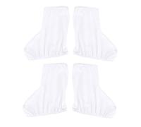 SOPOTUTU 2 Pares Cubiertas para Patines de Hielo Resistentes y Portátiles Cubrebotas Cómodos y Duraderos Protección Ligera para Botas de Hockey y Patinaje Artístico XL Color Blanco