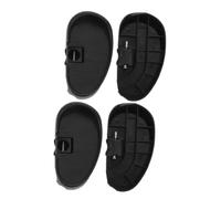 SOPOTUTU 2 Pares Pedal Paso a Paso de pie de reemplazo para de para de reemplazo de triciclos Colocación de el plastico Negro