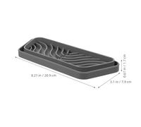 SOPOTUTU 2 Piezas Bandeja de Goteo de Silicona para Dispensador de Agua de Refrigerador Antideslizante Resistente Arañazos de Recogida de Salpicaduras y Hielo Neveras