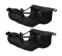 SOPOTUTU 2 Piezas Bolsa para Cochecito Organizador Multifuncional Resistente para Almacenamiento bajo Carrito Bolsa Colgante para Paseo y Accesorios de Color Negro