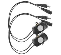 SOPOTUTU 2 piezas Controlador Sensor Movimiento Infrarrojo Interruptor Automático Presencia Humana para LED Fácil Instalación Dc Uso Interior y Exterior