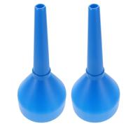 SOPOTUTU 2 Piezas Embudo de Combustible para Coche y Moto con Filtro Integrado Boca Ancha Resistente y Vertedor Anti-derrames Embudo Duradero para Gasolina y Diésel de Azul