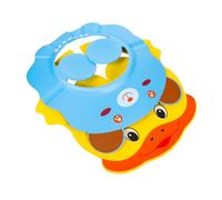 SOPOTUTU 2 piezas Gorros de Ducha para Ajustables con Protección para Oídos y Ojos Diseño de Dibujos Animados de Unidades Patito y Oso Azul para Lavado de Cabello sin Molestias