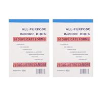 SOPOTUTU 2 Piezas Libreta de Facturas y Pedidos para Pequeñas Empresas Unidades Registro de Órdenes Comerciales Talonario de Recibos para Seguimiento de Compras y Gestión Comercial