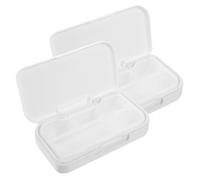 SOPOTUTU 2 Piezas Pastillero Portátil Caja Medicina con Compartimentos Independientes Organizador Semanal para Viaje Resistente Humedad y Compacto para Almacenamiento de Pastillas