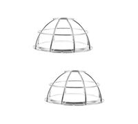 SOPOTUTU 2 Piezas Protector de Rociador contra Inoxidable con Carcasa para Sensor de Humo Resistente Fácil Instalación Compatible con Sistema de Alarma de Fuego Protección para Emergencias