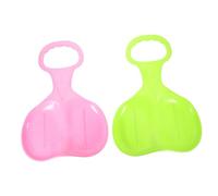 SOPOTUTU 2 Piezas Tablas de Esquí para Plástico y Resistente para Deslizar Nieve Césped y Arena con Asas Ergonómicas para Agarre Seguro