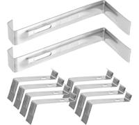 SOPOTUTU 20 Ganchos Antideslizantes para Tejas de Acero Inoxidable 110 Mm, Clips Reforzados para Revestimiento de Techo, Fijación Resistente para Exterior, Protección contra Nieve y Lluvia