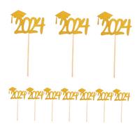 SOPOTUTU 20 Piezas Decoraciones de Pastel de Graduación con Toppers de Fiesta de Graduación Adornos de Postres Reutilizables y Perfectos para Celebraciones de Escuela y Universidades