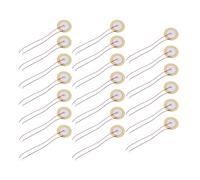 SOPOTUTU 20 Unidades Buzzer Plate With Wire Piezoelectric Wafer Disc For Electronic Alarms Acoustic Transducers Low Power Consumption High Precision Sheet