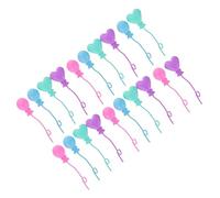 SOPOTUTU 20piezas Mini Globos De Plástico para Casa De Muñecas Decoración De Jardín Miniatura Accesorios De Bricolaje para Ambientes Encantadores