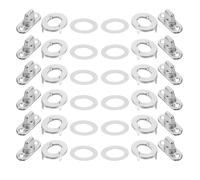 SOPOTUTU 25 Juegos Kit Unidades Botones Giratorios Metálicos para Lona y Marco Cierres Resistentes con Ojal y Perno Clips de Fijación Duraderos para Manualidades y Uso Marino