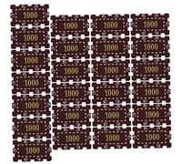 SOPOTUTU 25 Piezas Fichas de Plástico para Bingo con Números Contadores para Mesa para Eventos y Aprendizaje Matemático