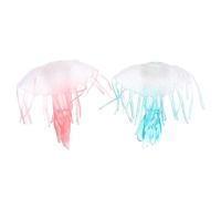 SOPOTUTU 2piezas Juguete De Medusas Marinas Realistas para Niño Niña Decoración De Animales Marinos y Herramienta Educativa Modelo De Animal Marino Vivid para Acuario y Sala