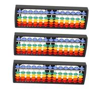 SOPOTUTU 3 Piezas Ábaco Plástico Educativo Dígitos Unidades para Primaria Desarrollo Aritmético Aprendizaje Mental Portátil