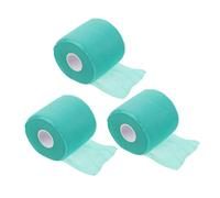 SOPOTUTU 3 Piezas de elástica deportiva cinta atlética pre-envoltura atlética cinta deportiva de entrenamiento de espuma esponja Verde