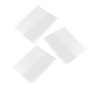 SOPOTUTU 3 piezas Fundas Protectoras para Libros de Cubiertas Transparentes de PVC Resistentes Protectores para Cuadernos y Álbumes Cubiertas Prácticas contra Arañazos y Suciedad