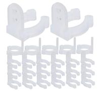 SOPOTUTU 30 piezas Clips de Montaje para Luces de Neón LED Soporte Flexible Redondo para Tiras de Luz Interior y Exterior Ganchos Resistentes para Colgar Luces Decorativas