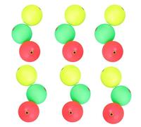 SOPOTUTU 30 Piezas Floaters For Fishing Foam Balls High-Visibility Buoy Net Markers with Ring Multipurpose For Pole Spinning Fly Fishing Outdoor Gear