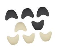 SOPOTUTU 4 Almohadillas para Tacones Relleno de Antepié Absorbente de Reutilizables para Evitar Rozaduras y Aliviar Dedos Antideslizantes y Flexibles Negro