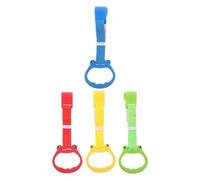 SOPOTUTU 4 Piezas Anillos de Tracción Infantiles para Parque de Soporte Estable para Desarrollo Muscular Fáciles de Instalar Coloridas para Bebés y Pequeños