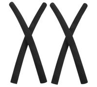 SOPOTUTU 4 piezas Cubiertas Protectoras para Manillar de Cochecito de Fundas de Espuma Negra Antideslizantes para Carrito Infantil Accesorio para Manillar de Silla de Paseo Diseño Moderno