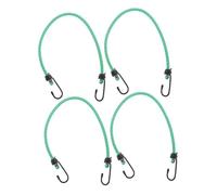 SOPOTUTU 4 Piezas Cuerdas Elásticas para Exteriores con Ganchos, Correas Ajustables de 60 CM, Banda Elástica Resistente para Equipaje y Bicicletas, Paquete de 4 Piezas Color Verde para