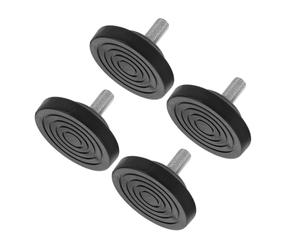 SOPOTUTU 4 Piezas Pies Regulables Antideslizantes para Muebles Pads de Goma Ajustables para Nivelar Equipos de Fitness Sofá y Mesa Soporte Antivibración de Unidades