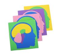 SOPOTUTU 4 Piezas Puzzle Educativo de Anatomía del Montessori de Interactivo Aprendizaje Actividades Preescolares Fomento de Habilidades Cognitivas Colaboración Familiar