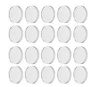 SOPOTUTU 40 Piezas 40 Protectores Antideslizantes de Goma Transparentes para Mesa de Vidrio, Almohadillas No Adhesivas de 20 MM X 3 MM, Parachoques para Evitar Rayones y Movimiento, Uso en