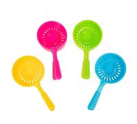 SOPOTUTU 40 Piezas Redes para Juguetes de Baño Resistentes sin Bordes Acuático para Bebés Desarrollo Coordinación Mano- Colores Surtidos