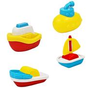 SOPOTUTU 4Piezas Bebés Pequeños de Agua para Dibujos Animados para Duchar Diversión Estimulación de Creatividad y Percepción