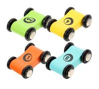 SOPOTUTU 4piezas Coches De Madera Miniatura para Niño Niña Modelo De Carreras Educativas y Divertidas Pequeño para Manos Infantiles para Fiestas Infantiles y Desarrollo Motriz