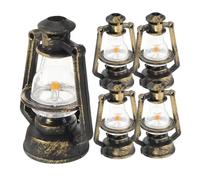 SOPOTUTU 5piezas Lámparas Miniatura Retro De Queroseno para Casa De Muñecas De Accesorios para Decoración y Fotografía De Escenas para Proyectos y Paisajes Miniatura