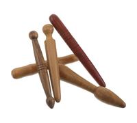 SOPOTUTU 5piezas Masaje Meridiano de Madera Varilla de Acupresión para Relajación Corporal Herramienta de Reflexología para Espalda Cuello y Piernas Masajeador de Puntos Gatillo
