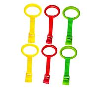 SOPOTUTU 6 Piezas Anillo de Tracción Portátil para Anillo de Soporte para Cuna Auxiliar para Caminar de y Seguro para Bebés Fase de Aprendizaje