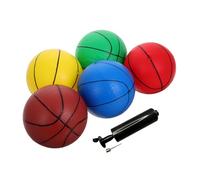 SOPOTUTU 6 Piezas Mini Balones de Baloncesto Suaves para Interiores con Bomba Set Infantil para Fiestas y Decoraciones Juguetes Deportivos para Niñas