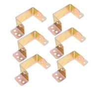 SOPOTUTU 6 Piezas Soportes de Cama de Robusto Diseño U Reforzado Anclaje Fácil para Bastidor de Accesorios Resistentes para Soporte de Tablero de Cama