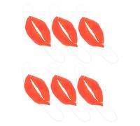 SOPOTUTU 6piezas Accesorios De Cosplay De Boca Grande Labios Gruesos De Salchicha para Fiestas y Bromas del Día Inocentes