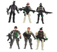 SOPOTUTU 6piezas Figuras De Soldados Militares De Juguetes De para Niño Niña Poses Variadas para Guerra Estilos Aleatorios