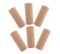 SOPOTUTU 6piezas Tubos De Papel Kraft Con Tapa Contenedores Para Botellas De Aceite Esencial Cajas De Té Embalaje De Tubos De Cartón Para Envíos Soportes Redondos