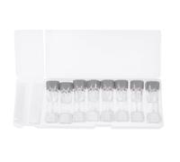 SOPOTUTU 8 Piezas Estuches para Lentes de Contacto Gris Caja Portátil de Cuidado Soporte Seguro y Duradero para Almacenamiento y Viaje